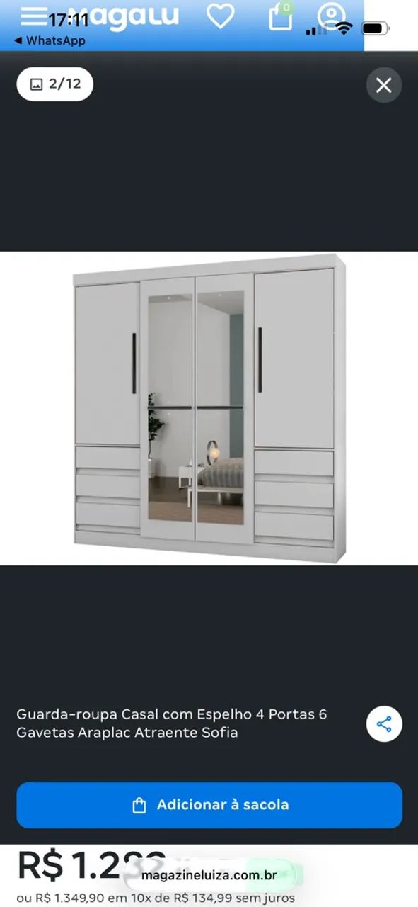 Guarda roupa semi novo  - Foto 3