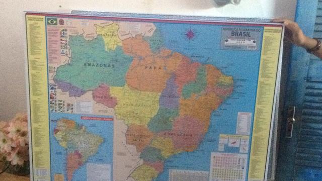 Quadro do maps do Brasil