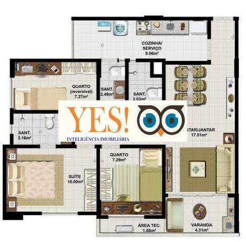Apartamento 3/4 para Aluguel no Senador Life - Olhos D´Agua - Foto 7