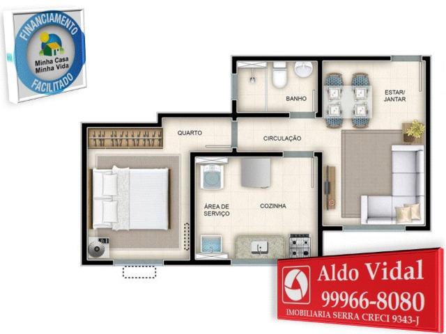 ARV130- Apartamento 2 Q Próximo a Praia Balneário de Carapebus - Foto 13