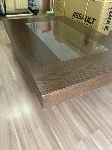 Mesa de centro cor tabaco com vidro - Foto 5