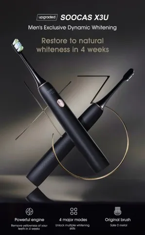 Escova De Dentes Eletrica Soccas X3u 4 em 1