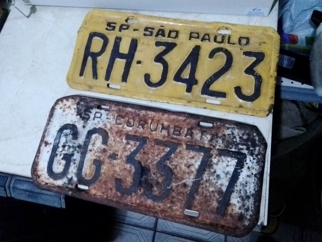 Placas antigas - Foto 2