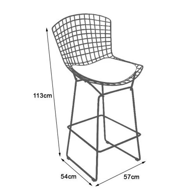 Locação Banqueta Bristrô alta Bertoia