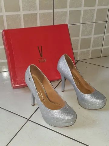 scarpan prata com gliter 
