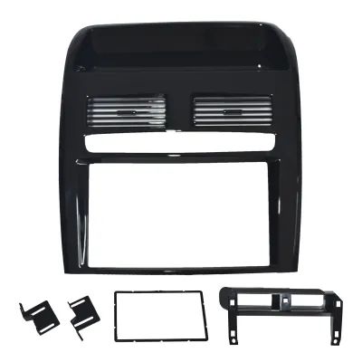 Moldura Painel Fiat Linea 2Din - Prata - F 4023
