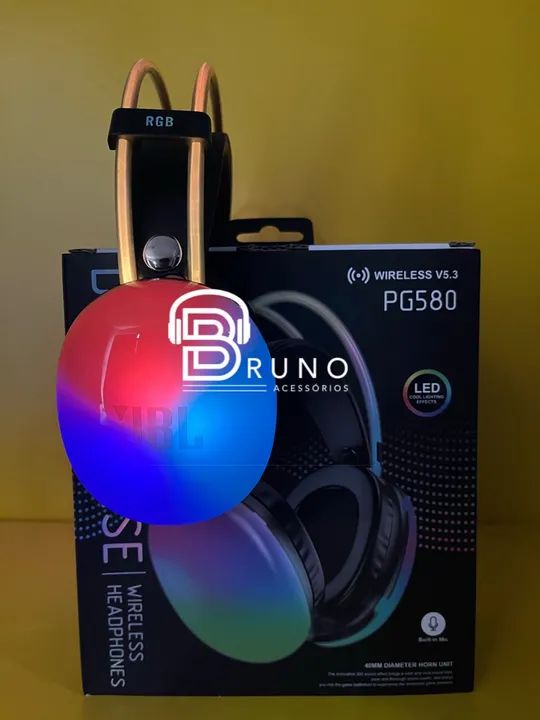 Fone de ouvido JBL Bluetooth RGB  - Foto 4