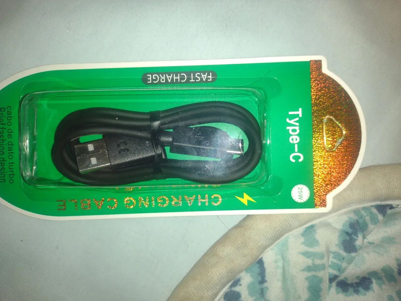 Cabo de carregamento/transferência usb tipo C