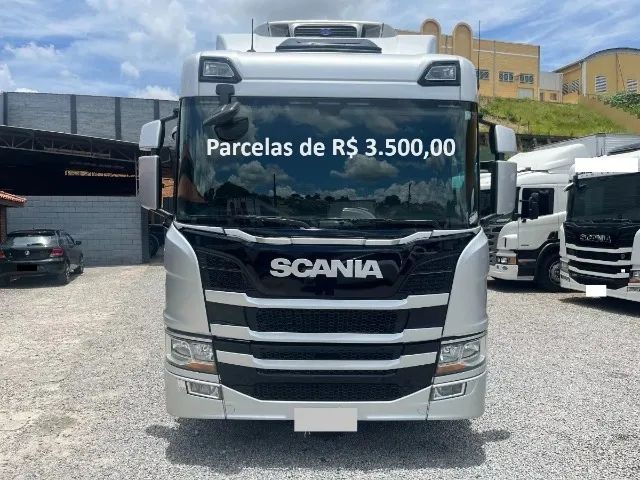 Scania P320 2020 8x2 Bitruck Baú Câmera Fria Entrada mais Contrato de Serviço.