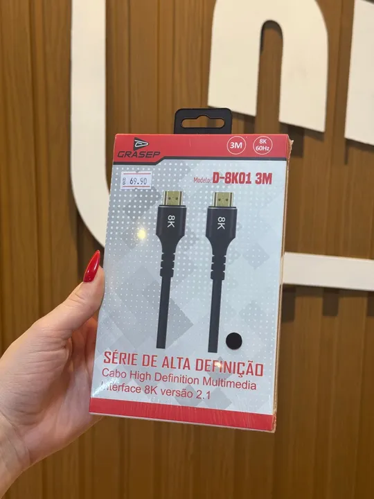 Cabo Hdmi x Hdmi 2.1 8K 3 Metros