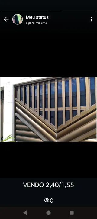 Portão de Alumínio 2,40x1,55