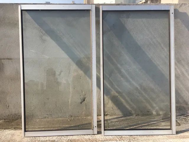 6 folhas de janela de alumínio natural - Foto 2