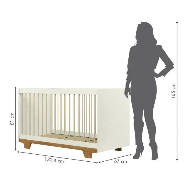 Kit Completo Dormitório Infantil - Roupeiro / Berço / Colchão / Cômoda. Entregamos. - Foto 5