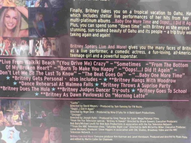 Dvd Britney Spears - Live And More! - Original Show E Clipes (Usado) - Foto 6