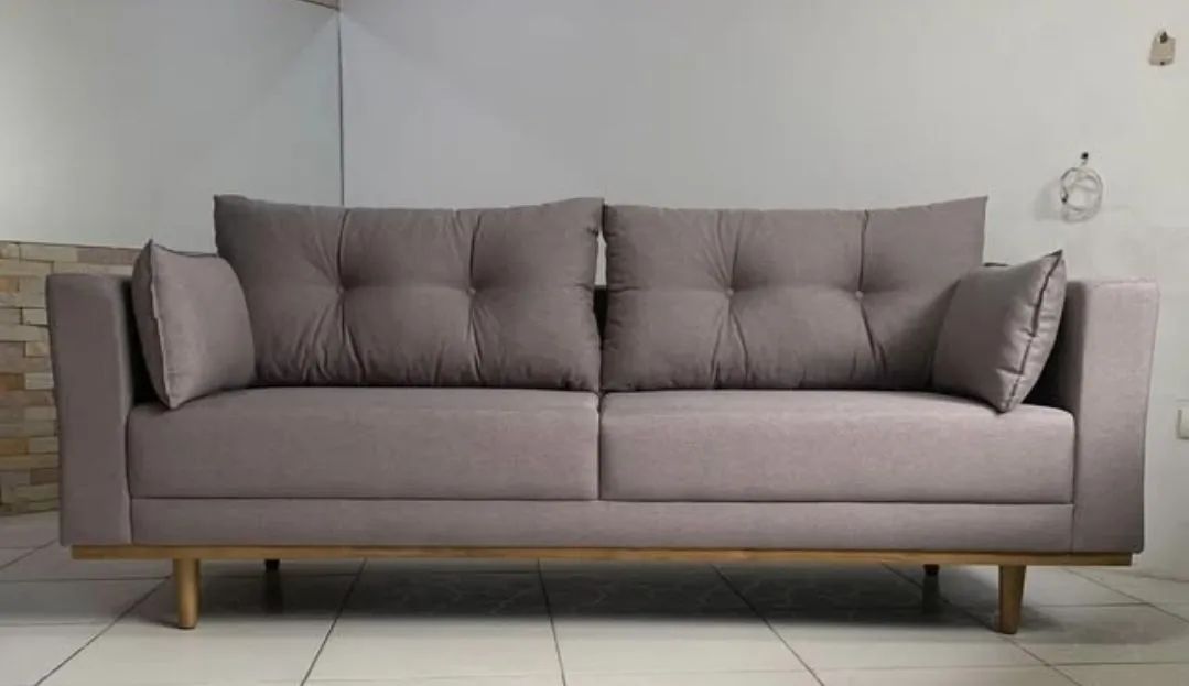 Sofá 4 lugares 2.20 super confortável espuma D.28 pro selada 