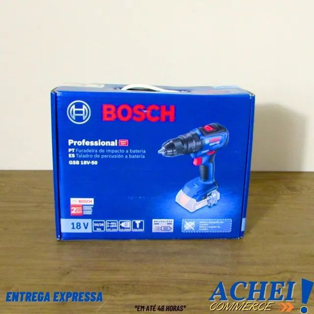 Parafusadeira Furadeira Bosch 18v - Sem Bateria Inclusa - Novo 