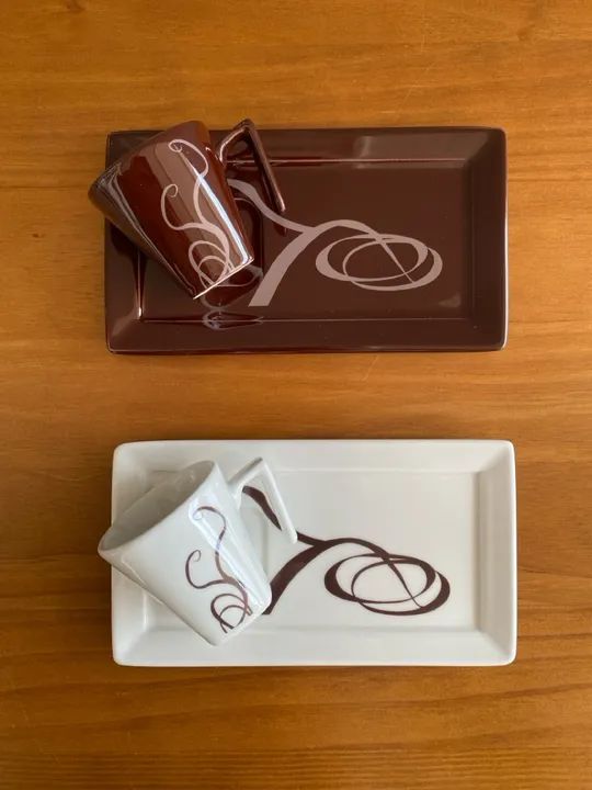 Kit 2 Xícaras de Café Plateau - Foto 2