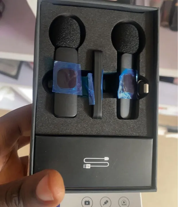 Microfone Lapela Duplo 
