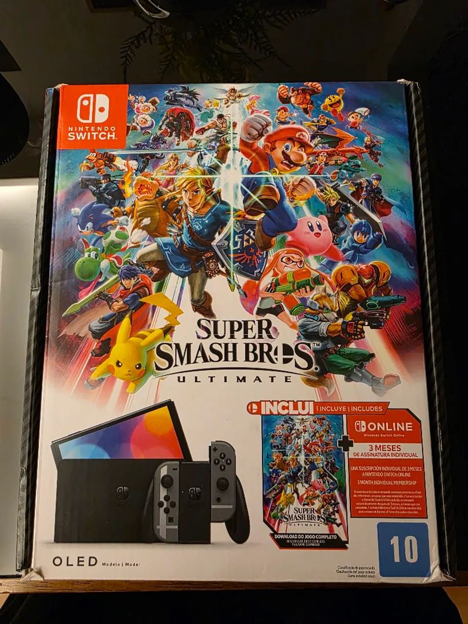 Nintendo Switch OLED 512gb Edição Smash Bros Ultimate