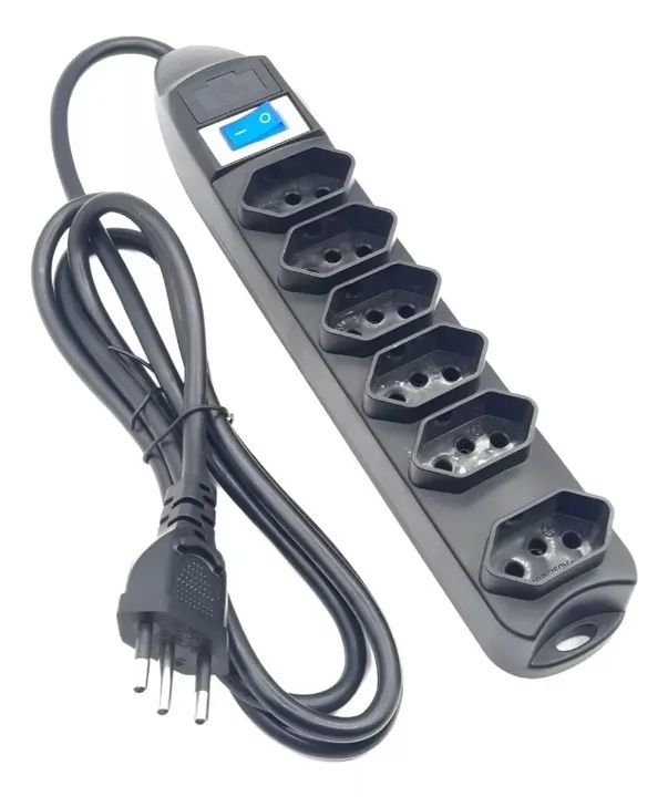 Filtro de Linha Knup 6 Tomadas Cabo 1.5m SL7406 Preto - WZetta - Foto 2