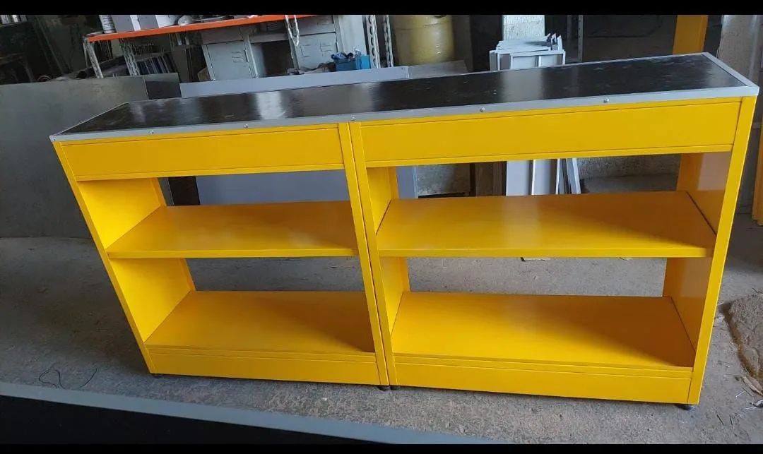 Balcão Comercial Amarelo com Prateleiras - Foto 3
