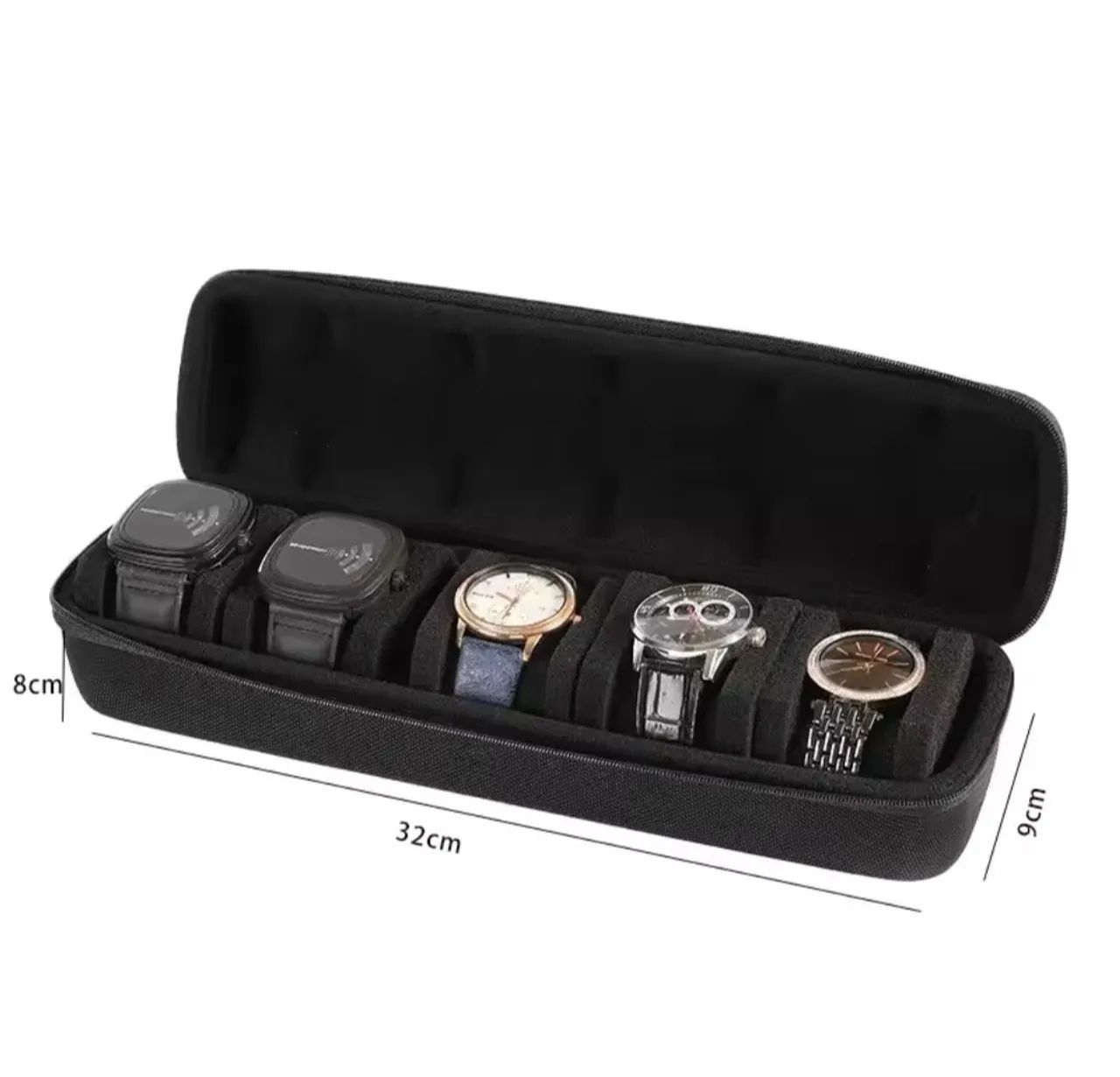 Estojo para Relógios de Luxo - 5 Compartimentos - Foto 2