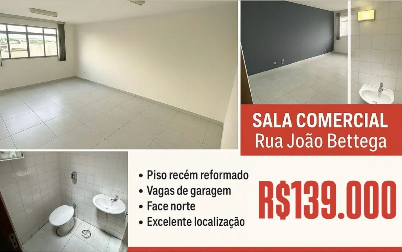 Sala comercial rua João Bettega