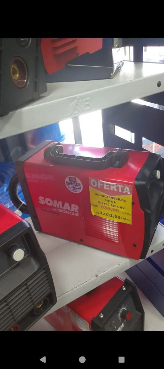MAQUINA DE SOLDA 180A 127/220V MIS180 SOMAR