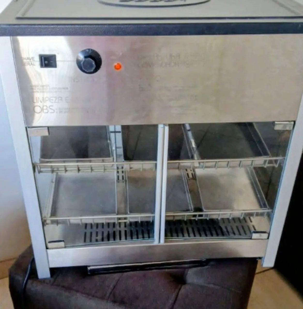 Estufa Salgado Vapor Led Abertura Traseira 6 Bandejas Titã - Foto 2