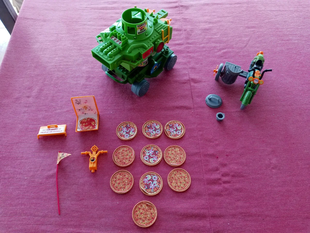 2 Veiculos da Coleção Tartaruga Ninjas Playmates de 1989