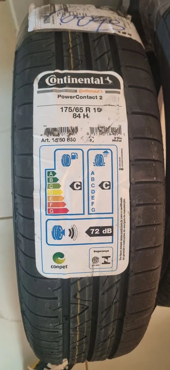 Par Pneu Continental PowerContact 2 175/65 R15 84H - Foto 2
