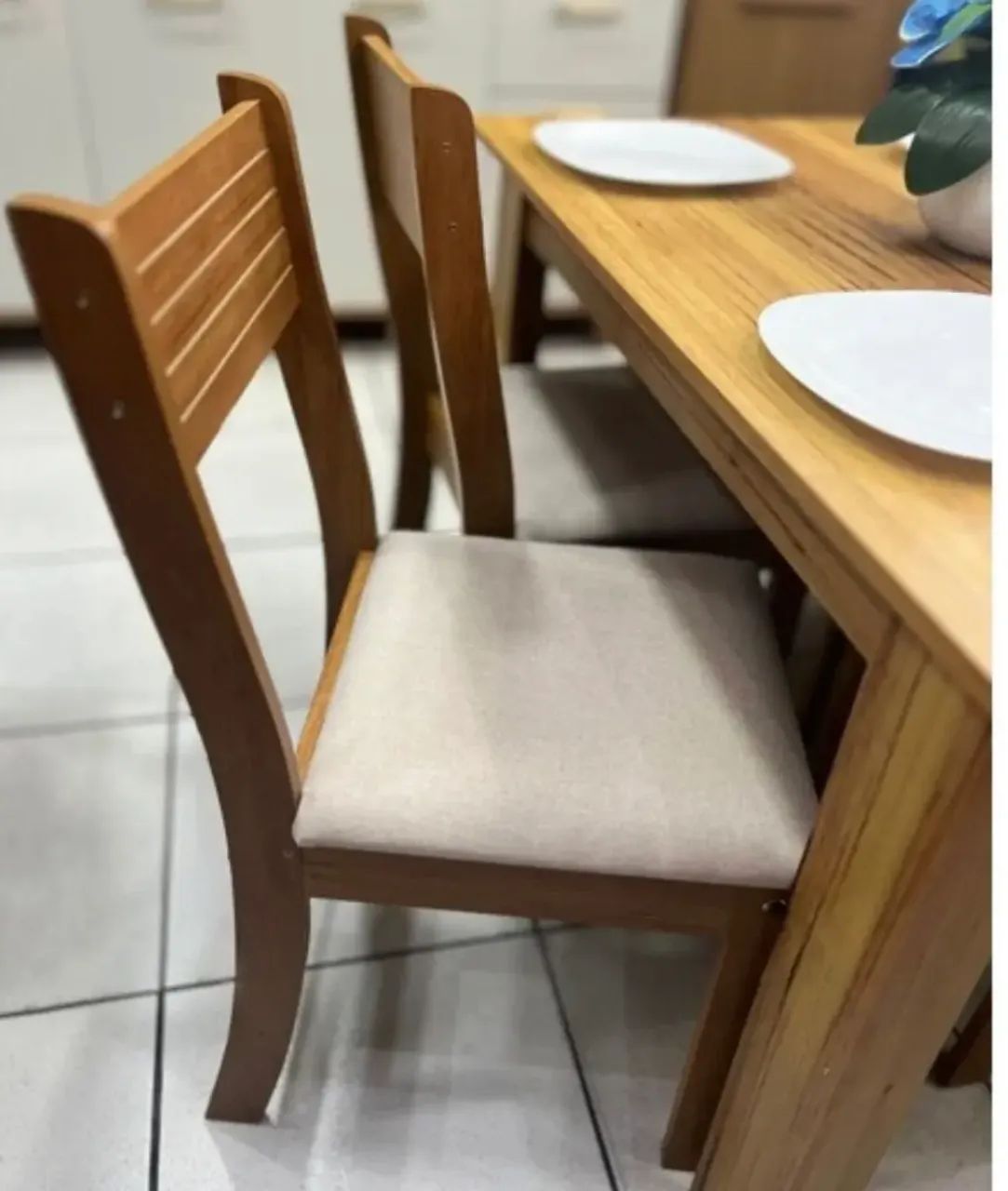 Mesa de Jantar 1.10×0.75 Com 4 Cadeiras- Entrega Rápida - Foto 4