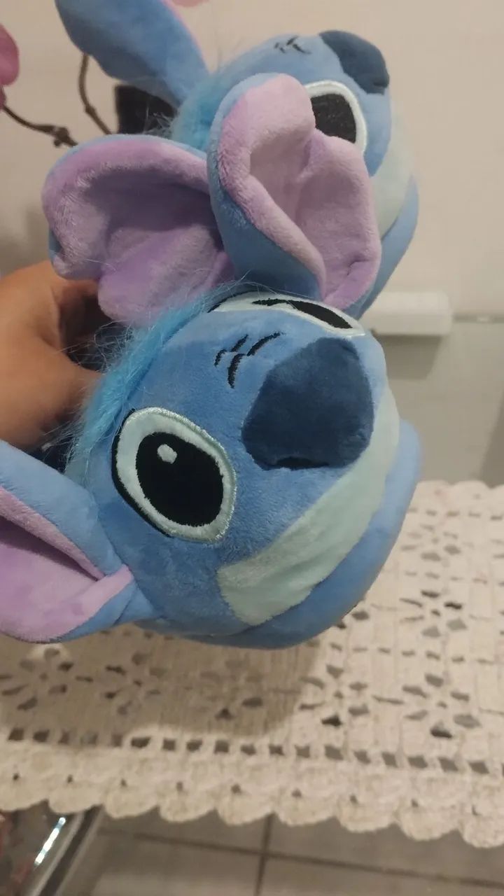 Pantufas Stitch - Conforto e Diversão para os Pequenos! - Foto 2