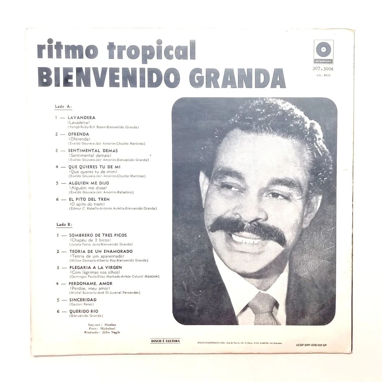 Disco de Vinil ?Ritmo Tropical? - Bienvenido Granda, 1967 - Foto 2