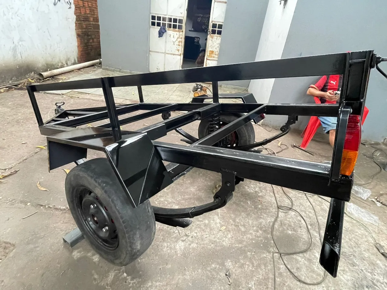 Carretinha pra vender logo