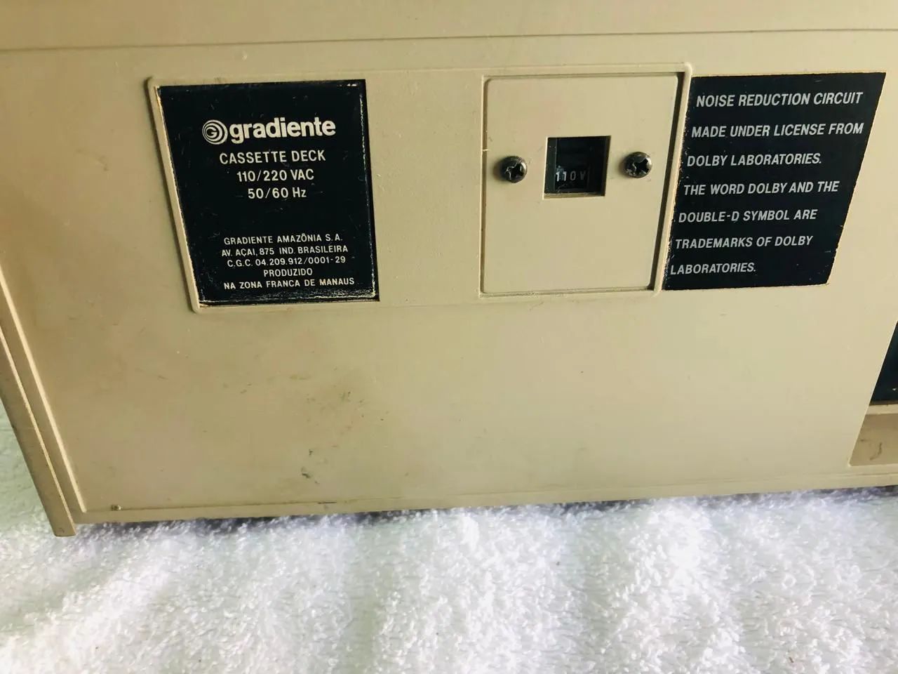 Toca Fita Gradiente Stereo Cassete Deck 4000 - Foto 2
