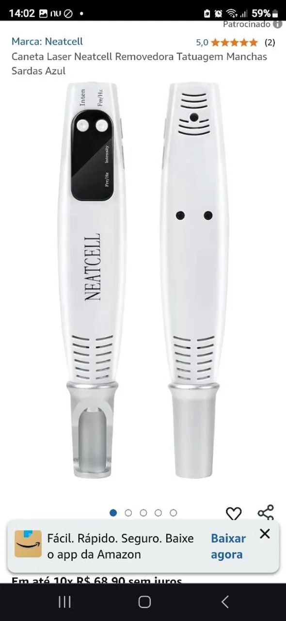 Neatcell Caneta removedora de Tatuagem. - Foto 3