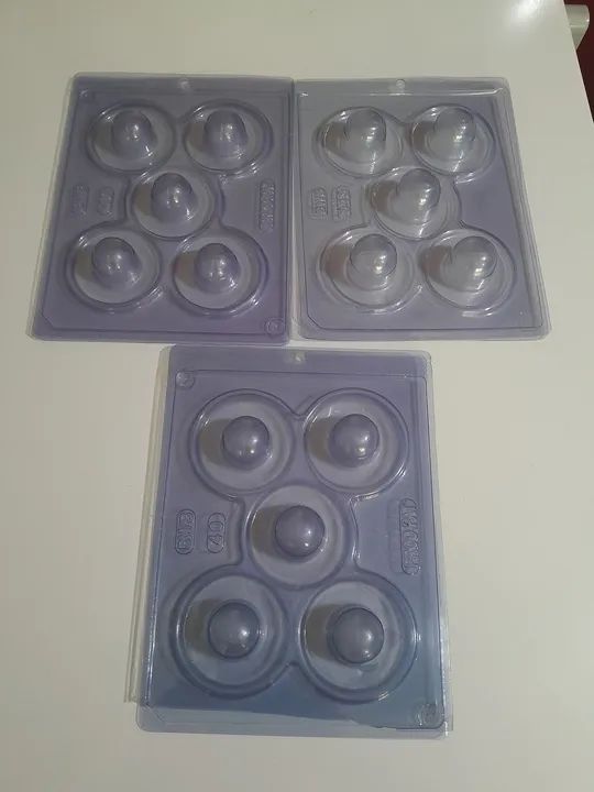 kit com formas de acetados trufas, ovos, corações e barras trufadas. - Foto 2