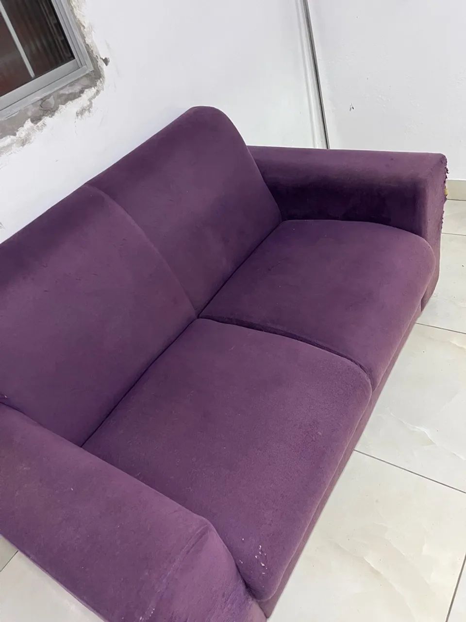 Sofá 2 lugares roxo - Foto 4