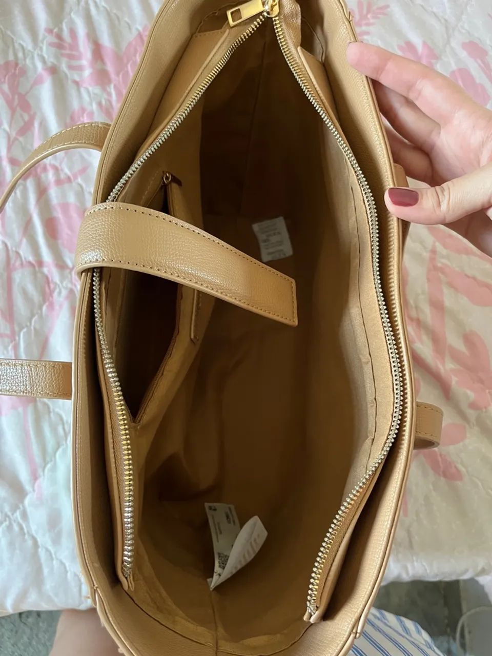 Bolsa de Ombro Bege marca da Renner - Foto 2