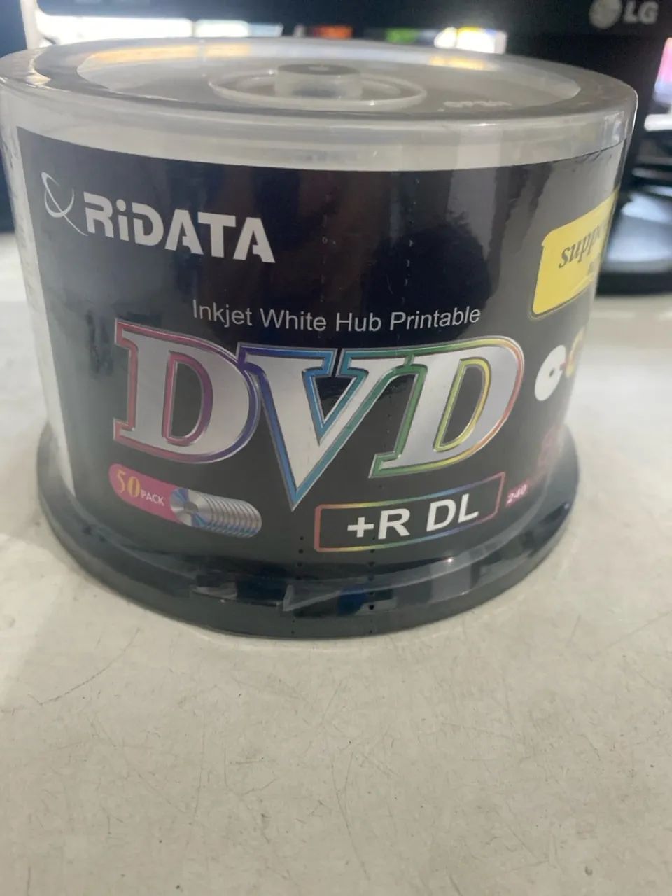 DVD-R Ridata 50 unidades +R DL - Imprimível