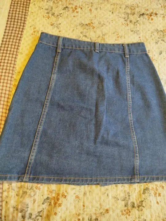Saia Jeans Botões - Foto 2