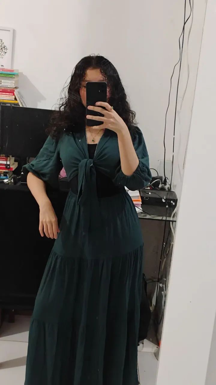 Vestido verde escuro - Foto 5