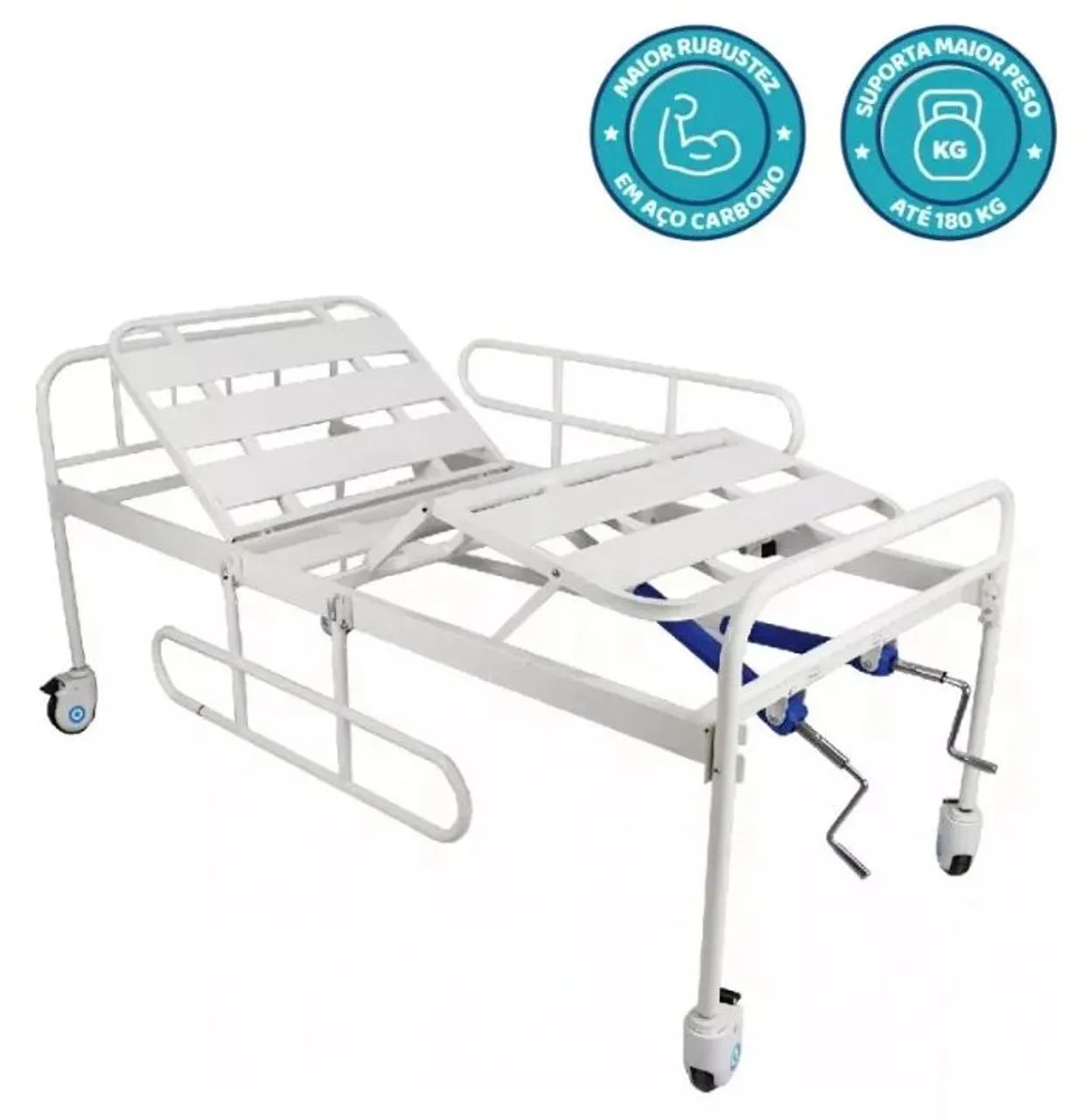 Cama hospitalar com 02 colchões  - Foto 2