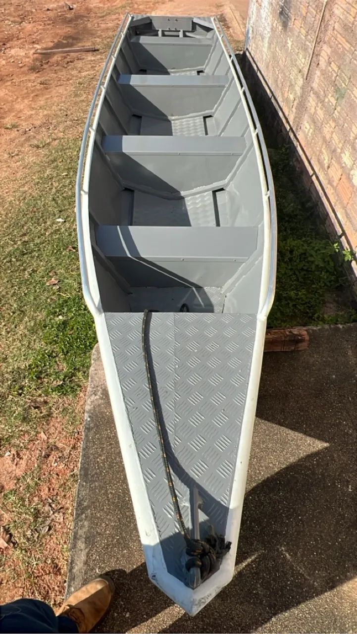 Canoa de alumínio 6 metros - Foto 2