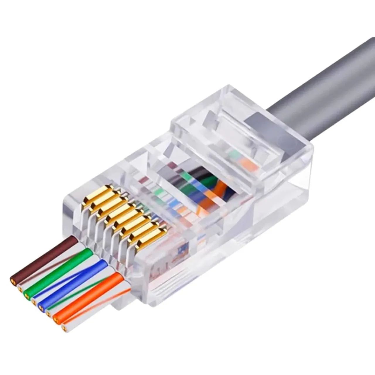 Conector RJ45 para Cabo de Rede (Honestidade e Qualidade é na JK eletrônicos) - Foto 2