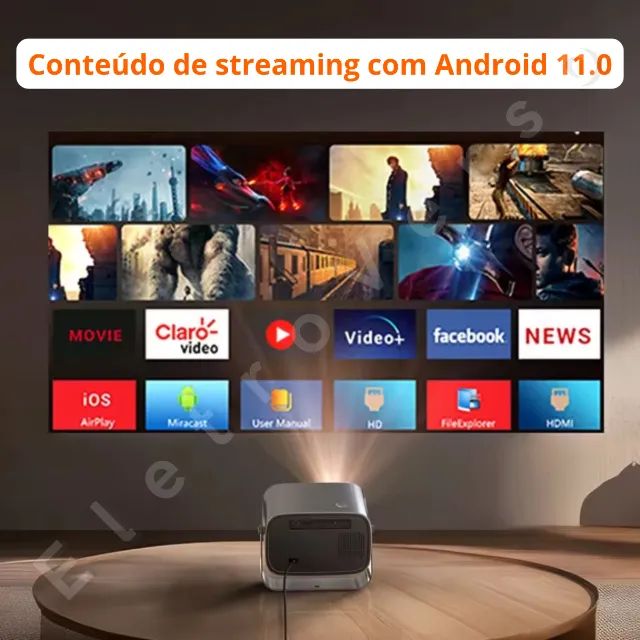 Projetor Portátil Android Vevshao A12 - Foto 2