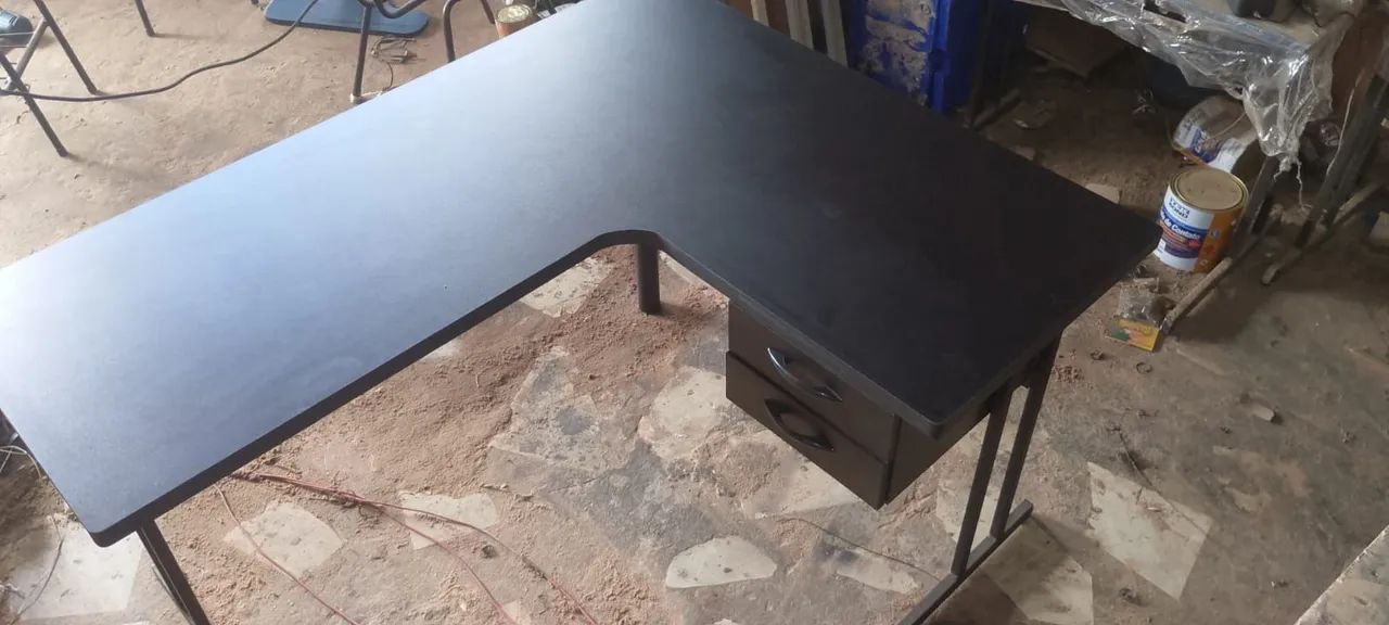 Mesa L perna de ferro - Foto 2