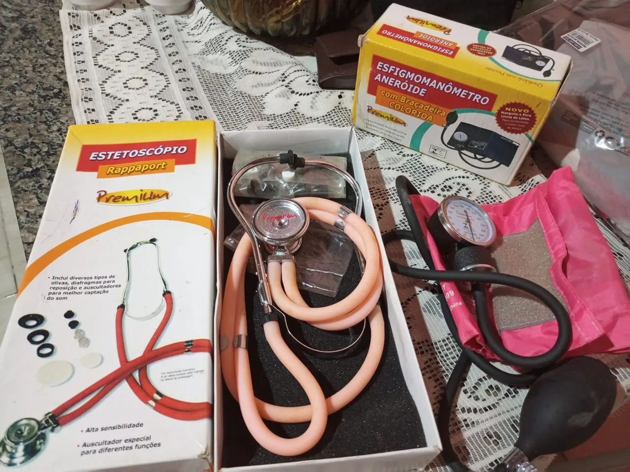 Kit Médico Completo - Estetoscópio e Esfigmomanômetro - Foto 3