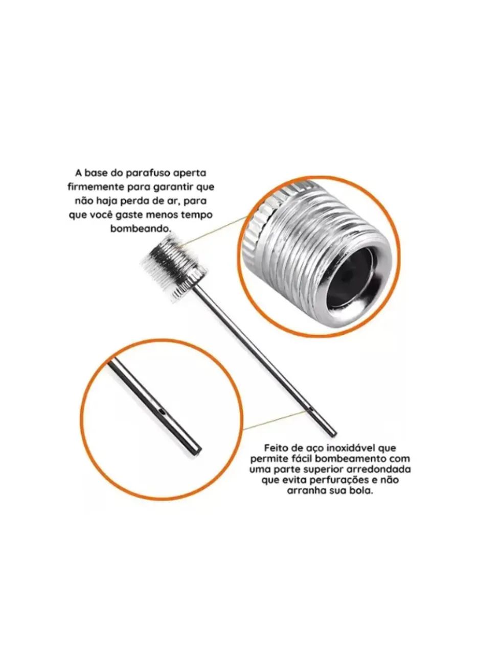 KIT BICOS DE BOLA PARA ENCHER 5 PEÇAS STARTOOLS AR0394 - Foto 3